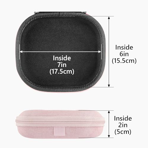 Geekria NOVA On-Ear Headphones Case Compatible with JBL Tune 510BT/660NC/560BT/500BT, Jr 310BT and More, Replacement Hard Shell Travel Bag with Cable Storage (Pink) - Image 4