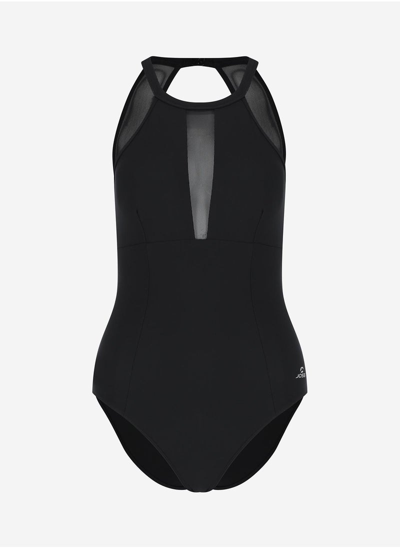 Joss Joss Women's Swimsuit Black – Body Slim Fabric, Slimming Effect, Elastic Fit, Freedom of Movement, Perfect for Pool Workouts  - Image 4