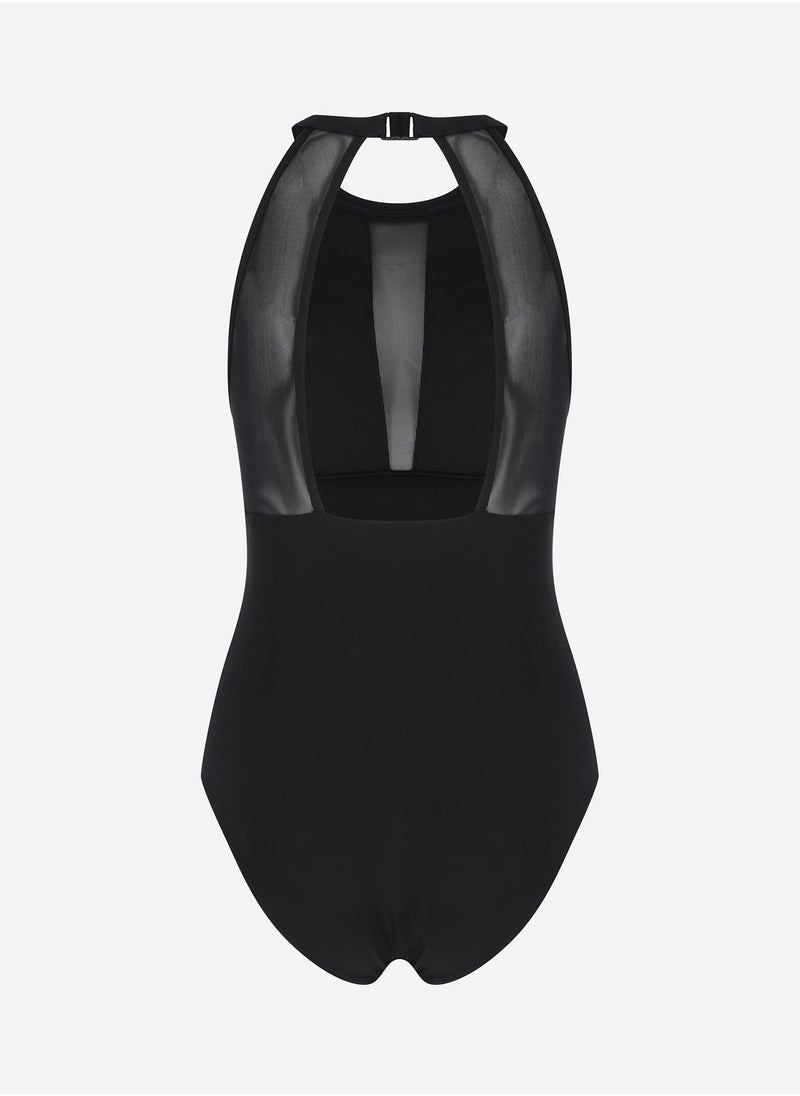 Joss Joss Women's Swimsuit Black – Body Slim Fabric, Slimming Effect, Elastic Fit, Freedom of Movement, Perfect for Pool Workouts  - Image 5