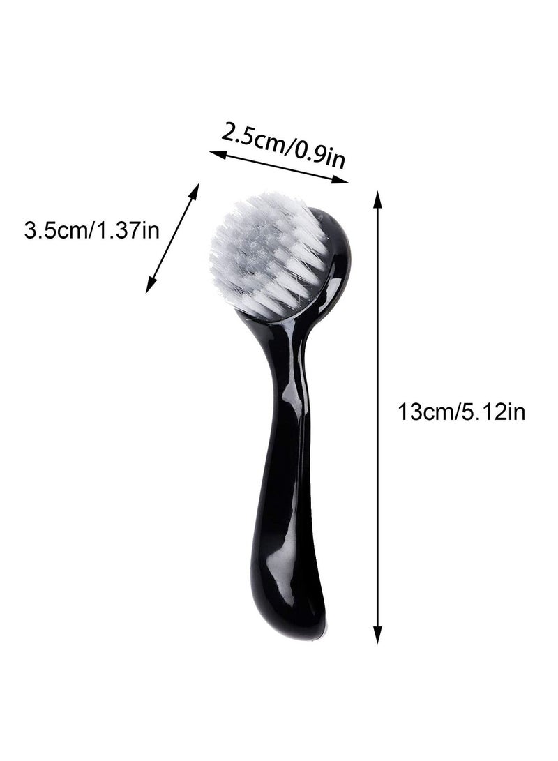 إسكدنيا Facial Cleansing Brush 4 PCS Exfoliating Face Wash Scrub Exfoliator Scrubber Manual for Deep Pore Exfoliation Massaging (Black) - Image 5
