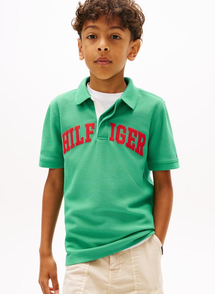 TOMMY HILFIGER Regular Fit Textured Polo Shirt - Image 1