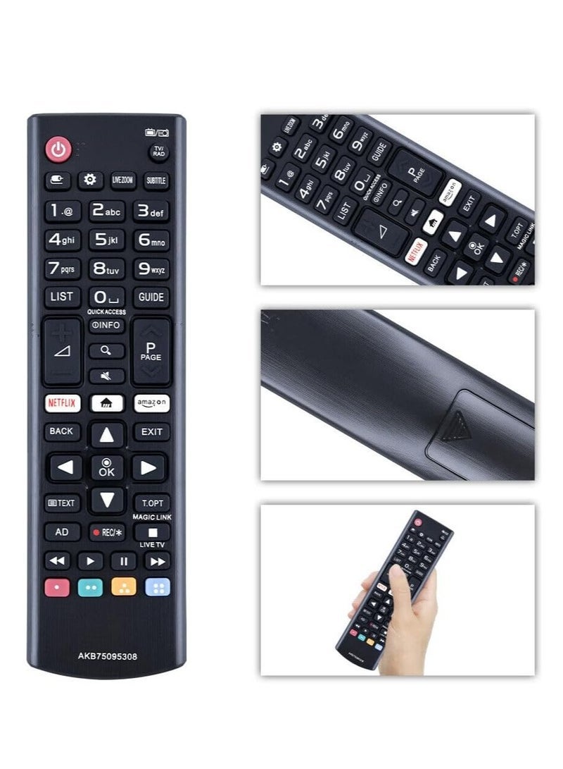 PopZa New Universal Replacement Remote Control AKB75095308 AKB75095307 AKB74915305 AKB75375604 for All LG Smart TV Models – Includes Battery - Image 5