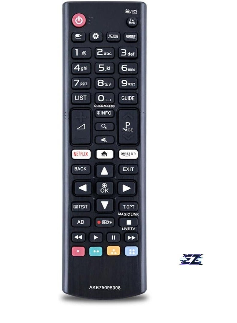 PopZa New Universal Replacement Remote Control AKB75095308 AKB75095307 AKB74915305 AKB75375604 for All LG Smart TV Models – Includes Battery - Image 2