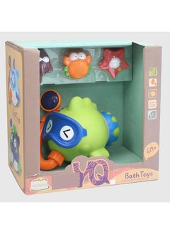 OKO Baby Bath Shower Head Toy Playing Sprinkle Water Fish Pump and Trunk Spout Rinser for Newborn Babies in Tub or Sink  - Image 1