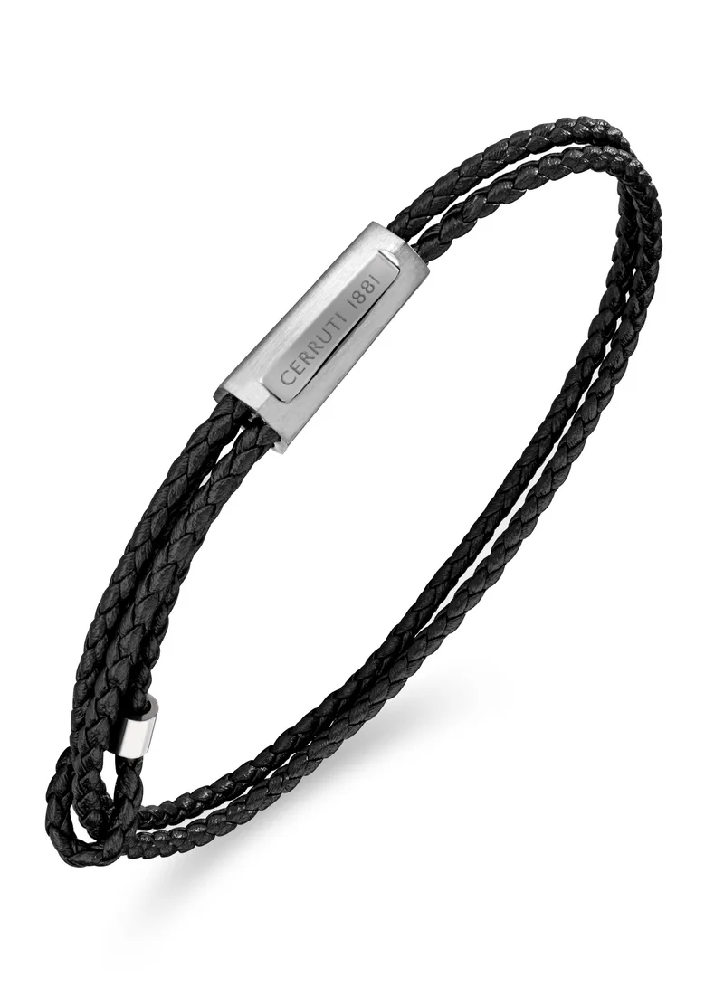 شيروتي 1881 Duals Leather Braided Bracelet for Men