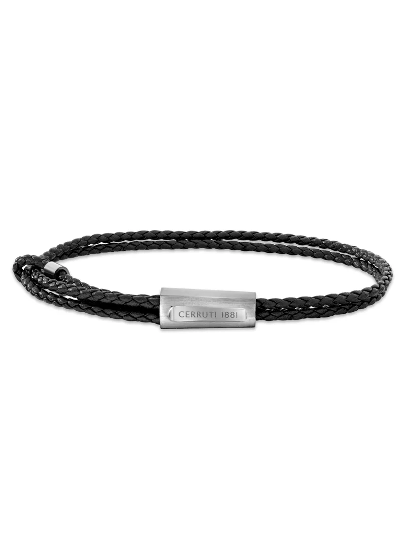 شيروتي 1881 Duals Leather Braided Bracelet for Men