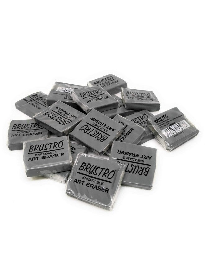 BRUSTRO باقة من 18 ممحاة فنية قابلة للعجن من برسترو - Image 1