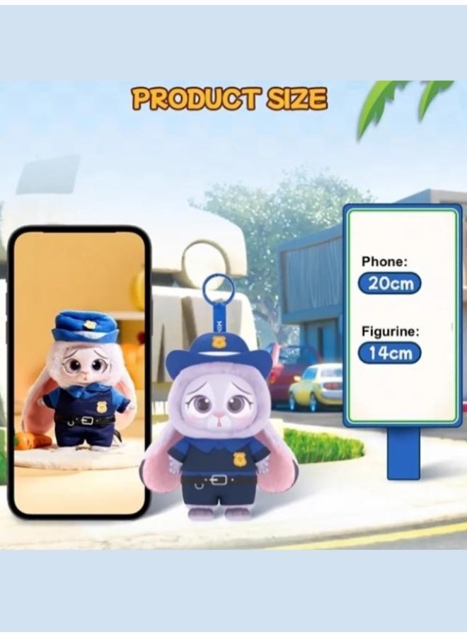 minisopuru (Pack of 6) Miniso Zootopia Series Blind Box Disney Vinyl Plush Pendant and Keychain Mystery Blindbox. - Image 3