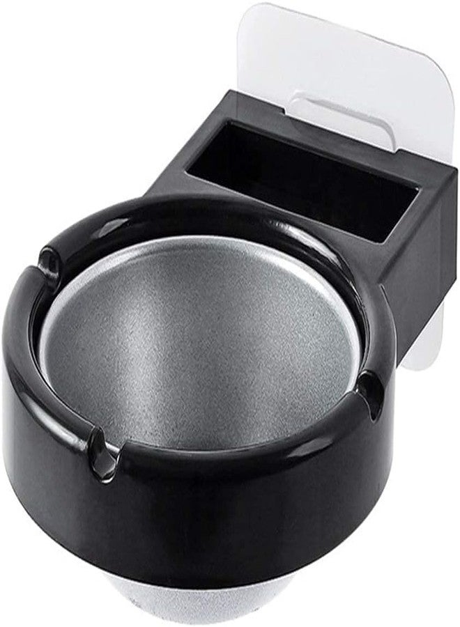 Wolblix Ashtray,Wall-Mounted Removable Anti-Fly Ash Ashtray Portable and Washable Abs and Stainless Steel Material Suitable for Desktop Storage Bedroom Bathroom Office and Home Decoration - Image 1