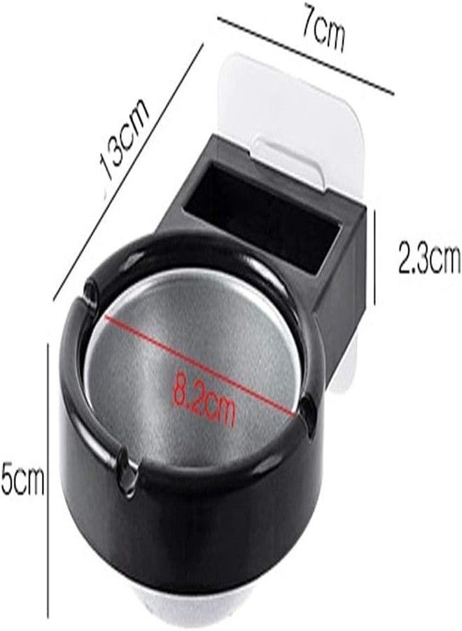 Wolblix Ashtray,Wall-Mounted Removable Anti-Fly Ash Ashtray Portable and Washable Abs and Stainless Steel Material Suitable for Desktop Storage Bedroom Bathroom Office and Home Decoration - Image 2