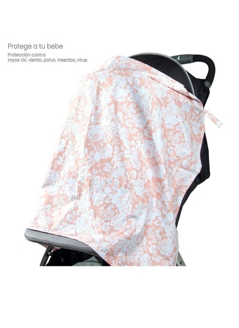 Breastfeeding blanket - Breastfeeding cover for breastfed infants, covering baby chairs and trolleys