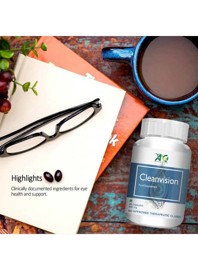 ANC ANC Clean Vision With Lutein & Zeaxanthin Plant Based Eye Care Supplement to Improve Vision, Blue Light & Digital Guard 20 Capsules (Pak of 1)  - Image 4
