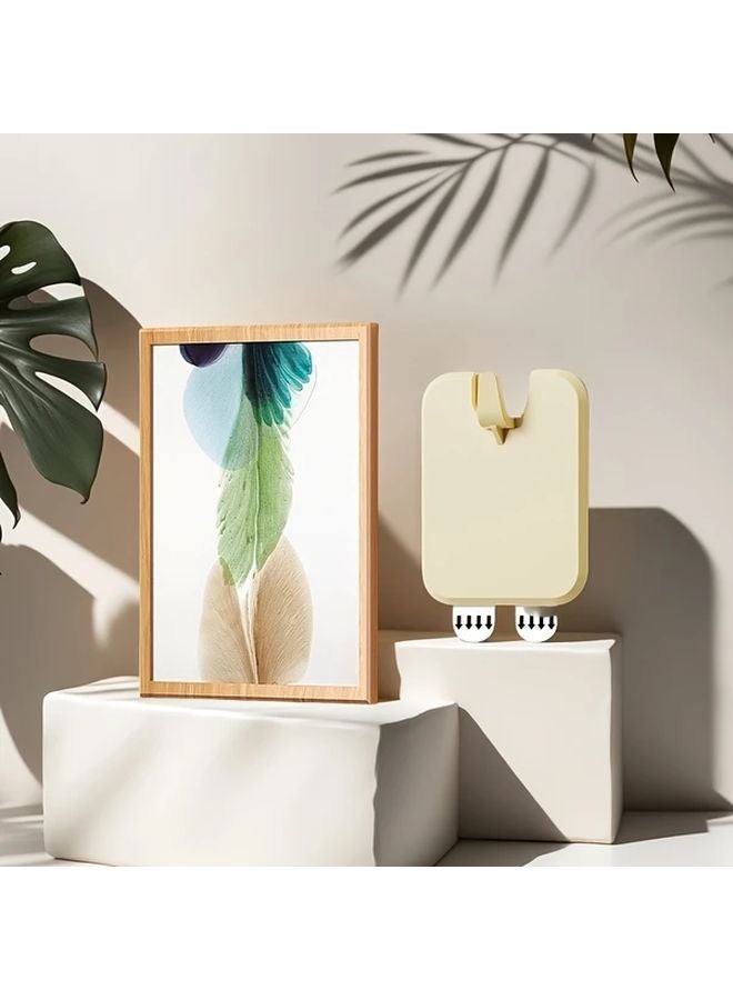 Beige 40pcs No Drill No Nail Picture Frame Wall Hanging Hooks For Wedding Photos Decorations - Image 1