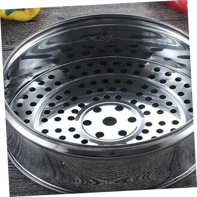 سلة بخارية من الفولاذ المقاوم للصدأ مع احتفاظ بالحرارة للزلابية والخبز - Image 4