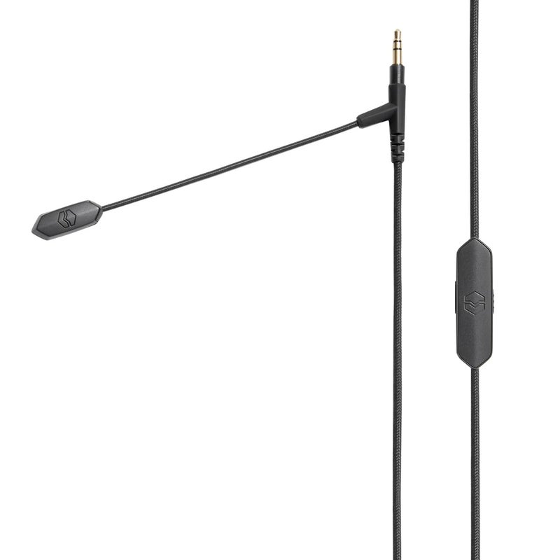 V-MODA BoomPro X Microphone | for Gaming & Communication | Wired - 3.5 mm Jack | Flexible Boom | Clip-on Controller with Mute Button & Volume Wheel | Black - Image 1