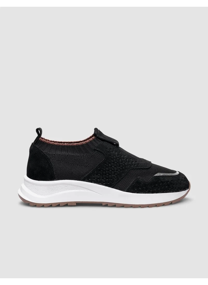 Cabani Knitwear Black Elastic Women's Sports Shoes