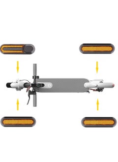 KASTWAVE Reflective Scooter Rear Side Wheel Cover Reflective Strip for Xiaomi 1S M365 Pro Pro2 Scooter, Scooter Wheel Hubs Cap with Screws Rear Wheel Protective Decorative Shell  - Image 3