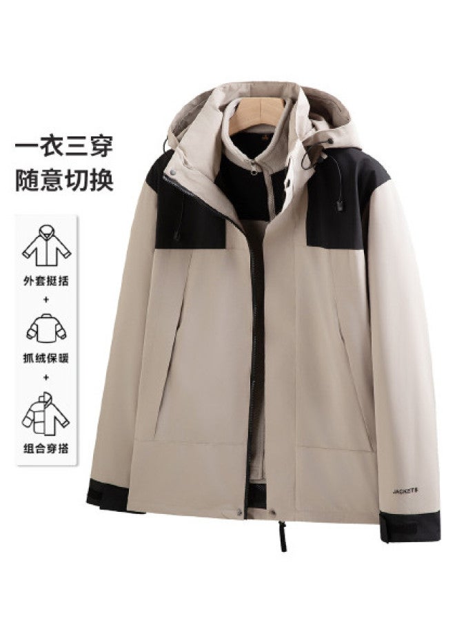 Flying in the snow Couple Style Three-way Wear Jacket Fashion Casual Trendy Versatile - Image 1