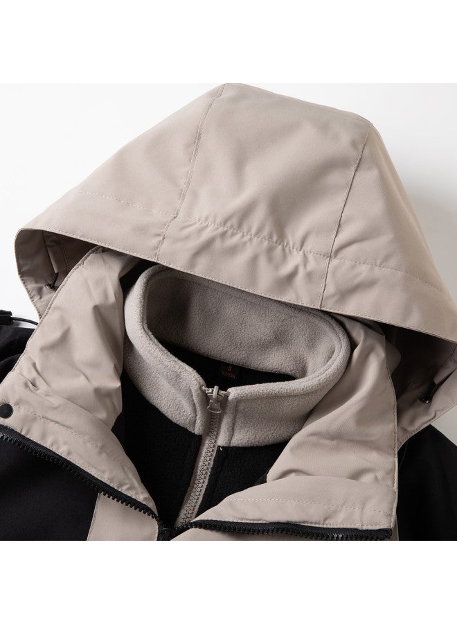 Flying in the snow Couple Style Three-way Wear Jacket Fashion Casual Trendy Versatile - Image 4