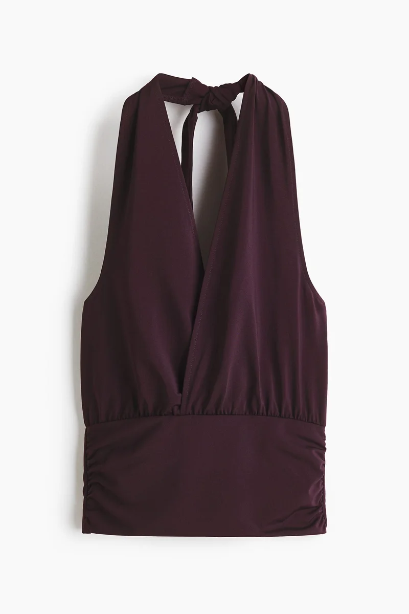 H&M Jersey halterneck top