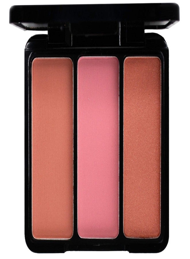 EVE PEARL Blush Trio Blush Palette Everyday Natural Looking Long Lasting Makeup Vitamin E Skincare- Sultry Cheeks - Image 1