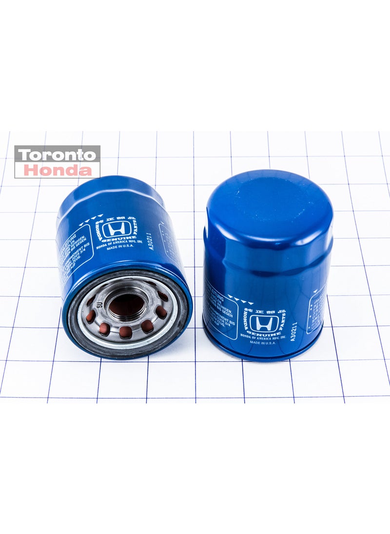 Honda Genuine Honda 15400-PLM-A02 Oil (Honeywell) Filter, Blue  - Image 2