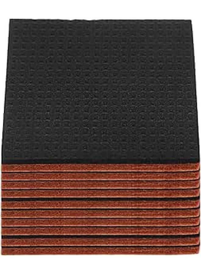16Pcs Square Adhesive Felt Furniture Pads Non Slip Floor Protectors For Chair Legs - Image 1