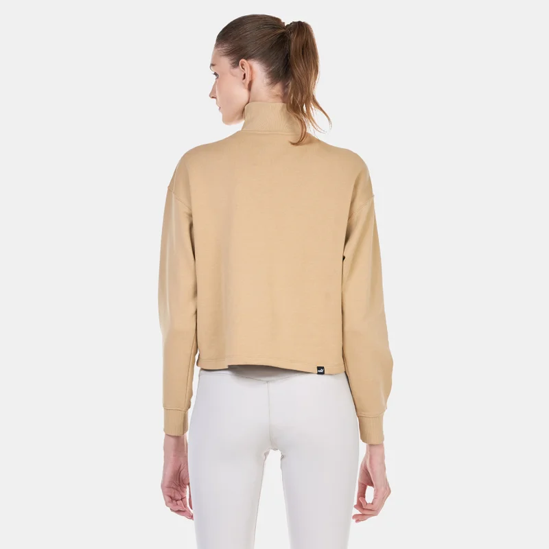 PUMA Women's HER High-Neck Half-Zip Sweatshirt