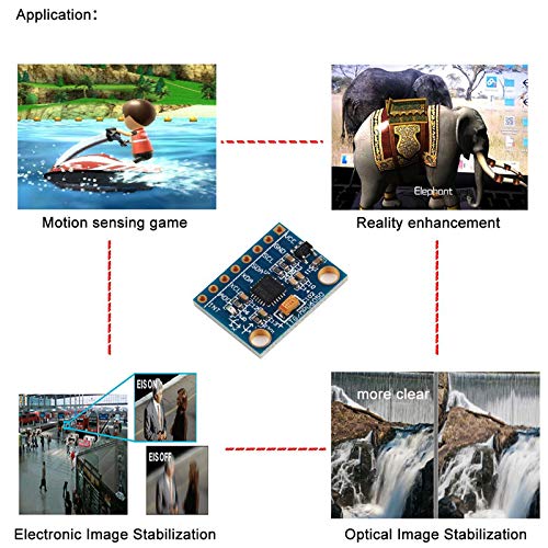 REES52 Gy-521 MPU-6050 MPU6050 Module 3 Axis Analog Gyro Sensors+ 3 Axis Accelerometer Module - Image 5