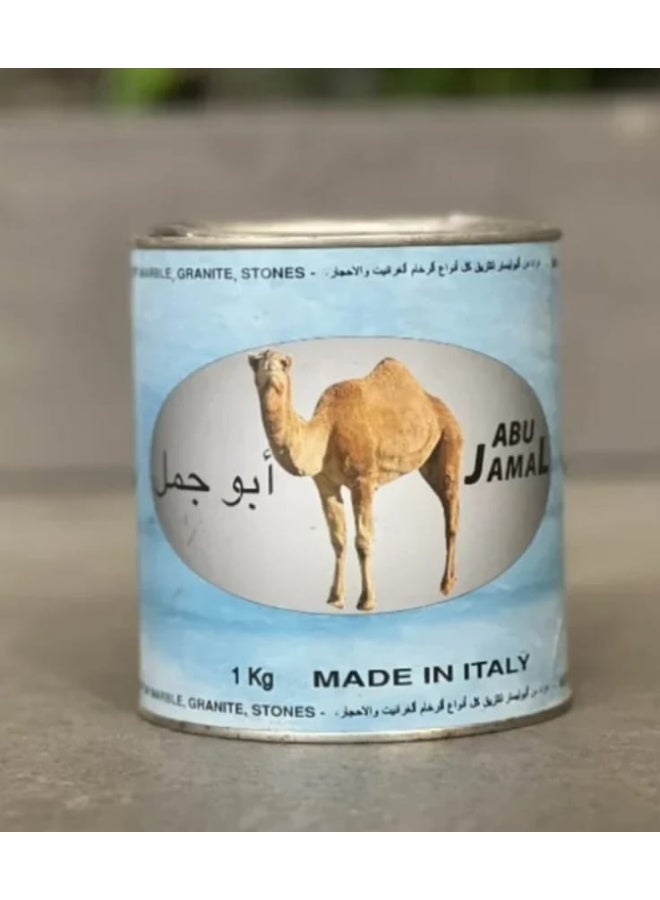 معجون تلميع الرخام والجرانيت أبو جمل صناعة إيطالية – 1 كجم لإعادة اللمعان وحماية الأسطح الحجرية - Image 2