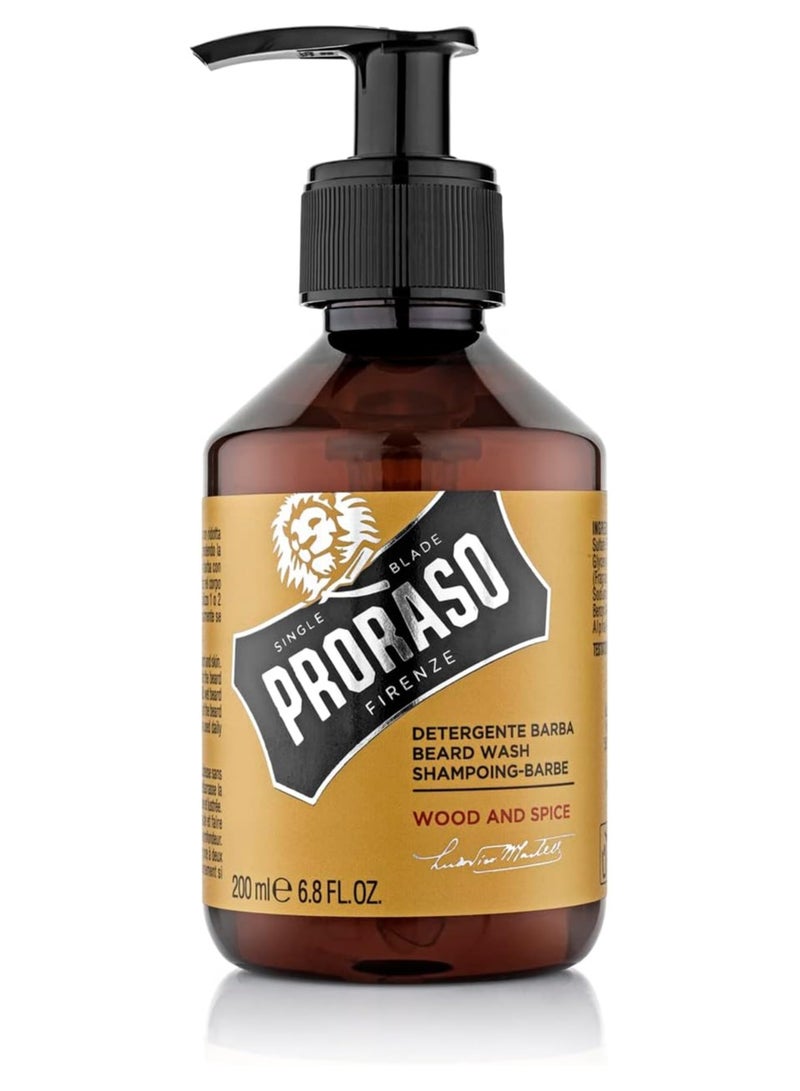 بروراسو غسول اللحية، الخشب والتوابل 200 مل - Image 1