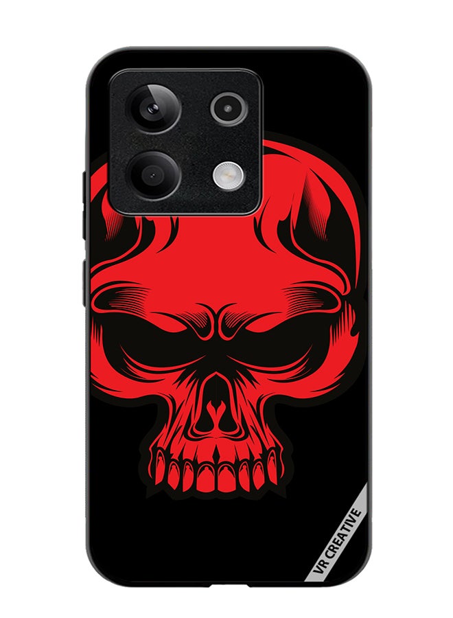 VR CREATIVE Protective Case Cover For Xiaomi Poco X6 Skull Illustration Design Multicolour - Image 1