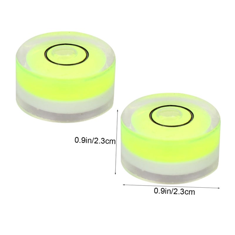 Green Circular Bubble Level Spirit Level Calibration Tool Set of 10 for Accurate Picture Frame and Mural Hanging - Image 3