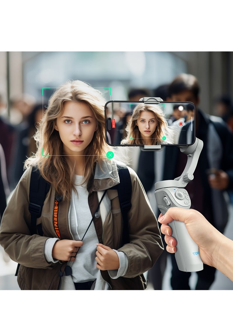 Generic - SelfieShow Three-axis PTZ Stabilizer, Gimbal Stabilizer, Intelligent Face Recognition Tracking, Compatible With iOS iPhone/Android Mobile Phone - Image 1