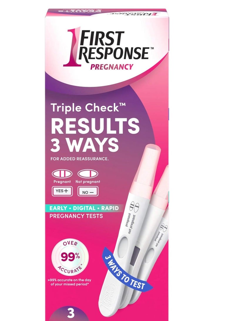 First Response Triple Check Pregnancy Test 3 ct. - Image 3