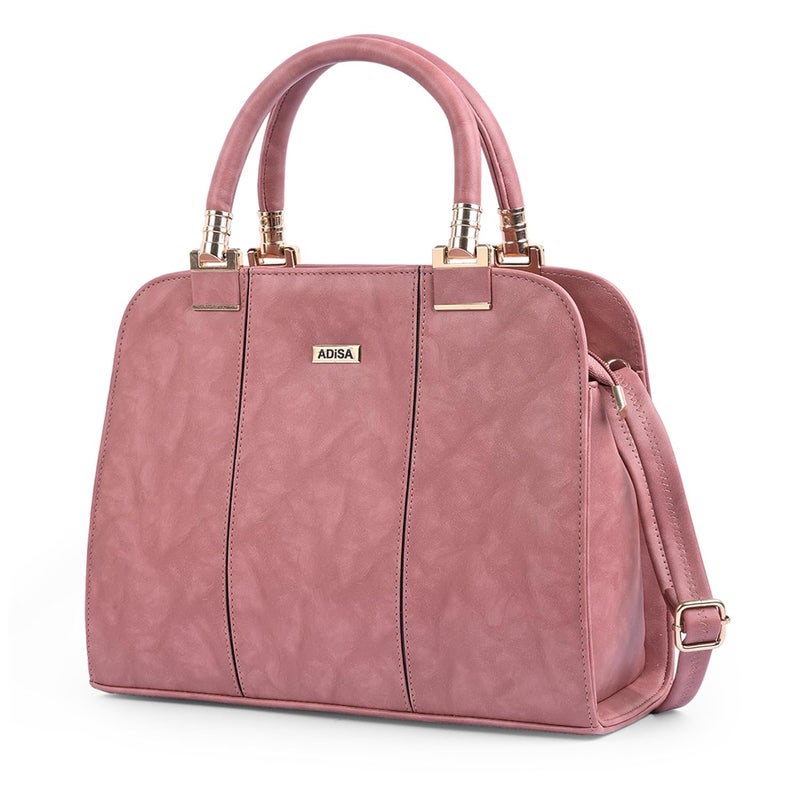 ADISA two tone handbag shoulder bag for women and girls with sling belt - Image 1