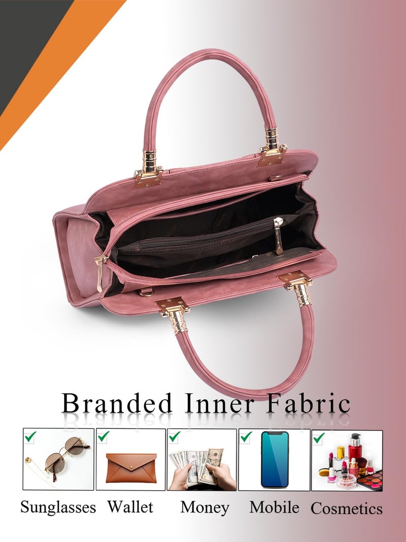 ADISA two tone handbag shoulder bag for women and girls with sling belt - Image 4