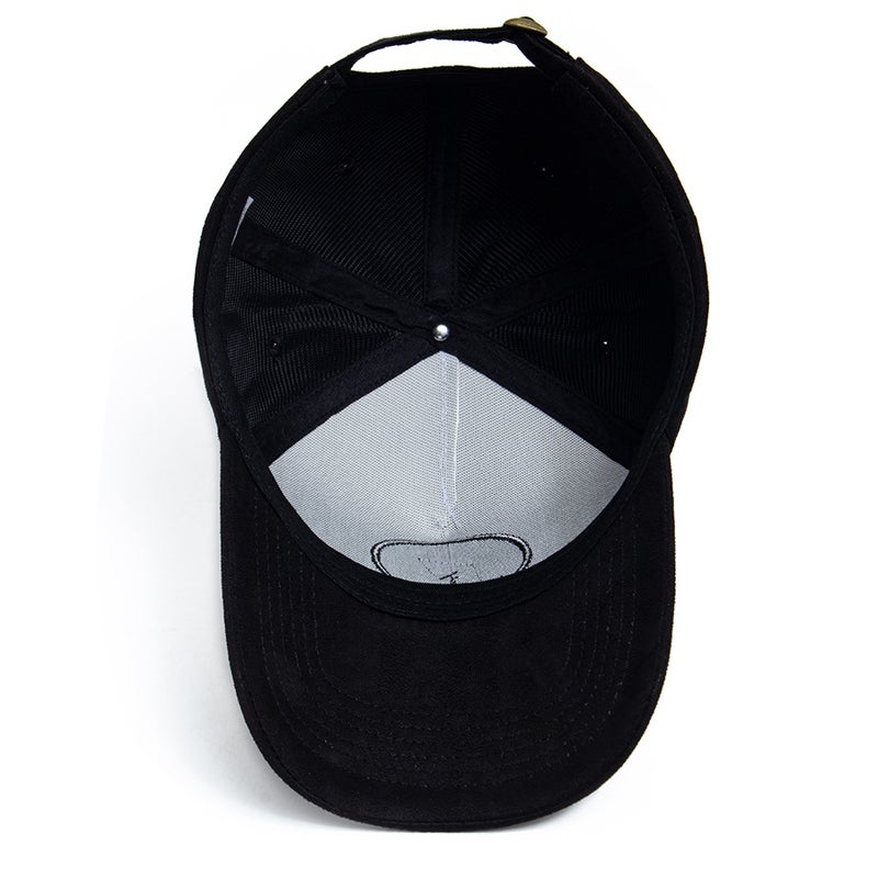 New Round Leather Label Suede Baseball Cap Men'S All-Match Sun Hat Women'S Hip-Hop Duck Tongue Hat Tide - Image 4