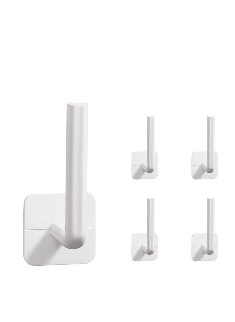 SYOSI Paper Towel Holder Hook, Wall Hanging Kitchen Plastic Wrap Shelving, Perforation-Free Cutting Board and Cutting Board Shelf, Pot Lid Organizing and Storage Bracket, Paper Roll Hanging Rack 4PCS  - Image 1