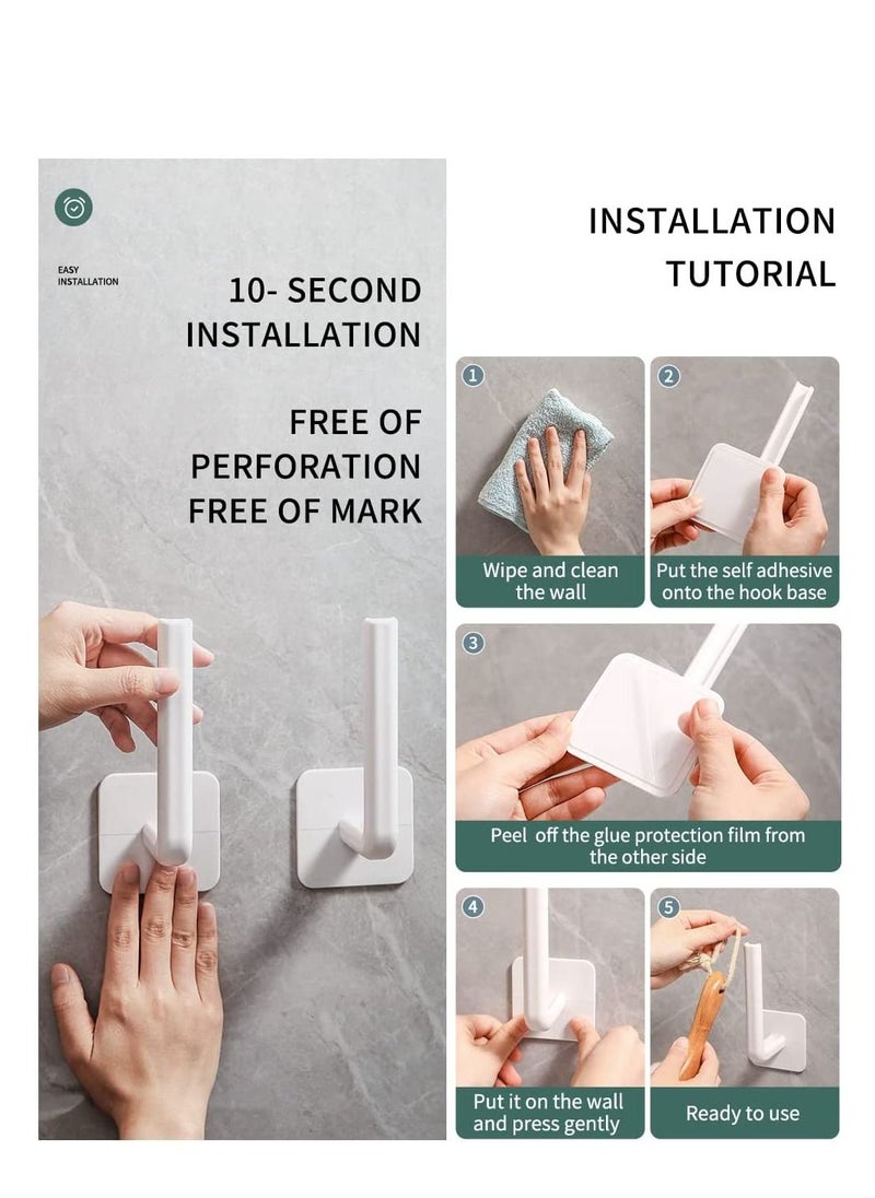 SYOSI Paper Towel Holder Hook, Wall Hanging Kitchen Plastic Wrap Shelving, Perforation-Free Cutting Board and Cutting Board Shelf, Pot Lid Organizing and Storage Bracket, Paper Roll Hanging Rack 4PCS  - Image 4