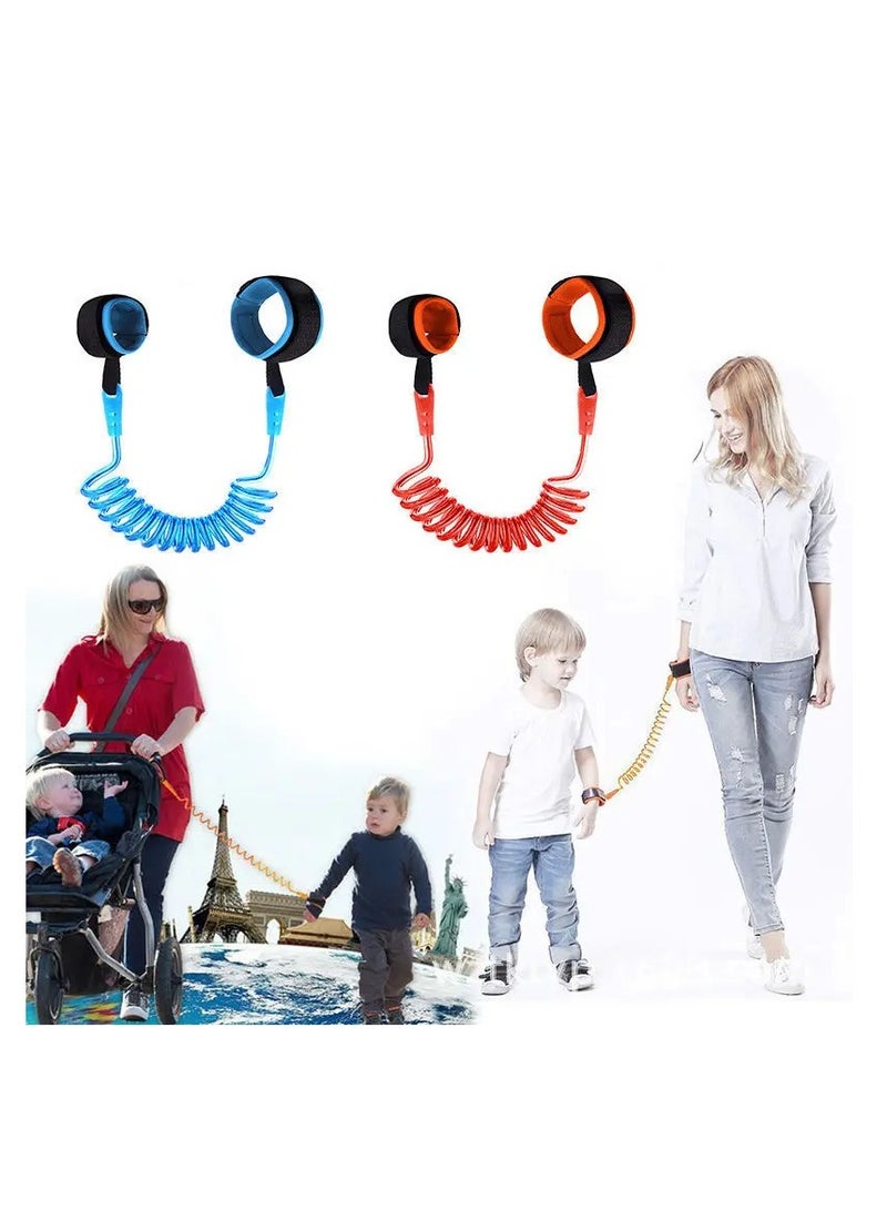 AROAQ Anti Lost Wrist Link, Toddler Safety Leash with Key Lock, Harness Strap Rope Leash Walking Hand Belt, Safety Wrist Leash for Toddlers, Babies & Kids (2m length)  - Image 2
