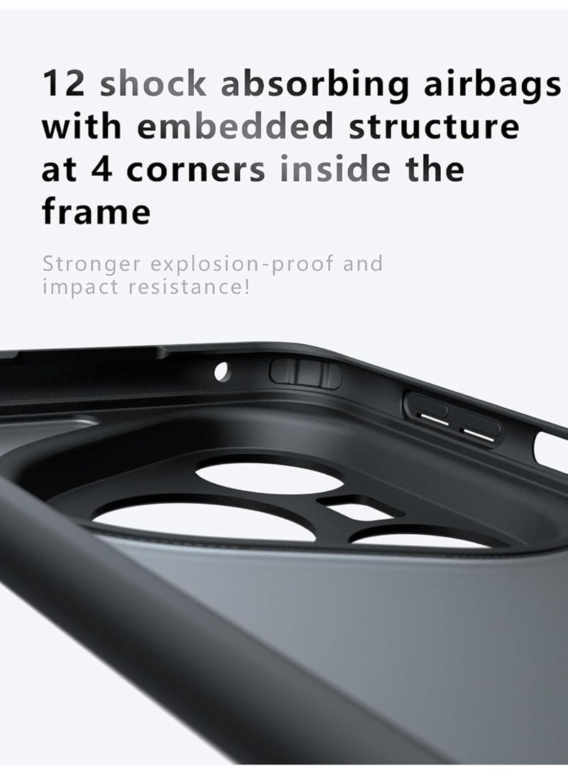 Case for Huawei Pura 80 Pro/Pura 80 Pro Plus Shockproof Crystal Clear Hard Back Cover Anti Yellowing Case 360 Degree Protection Transparent Back Cover Case with TPU Bumper - Image 2