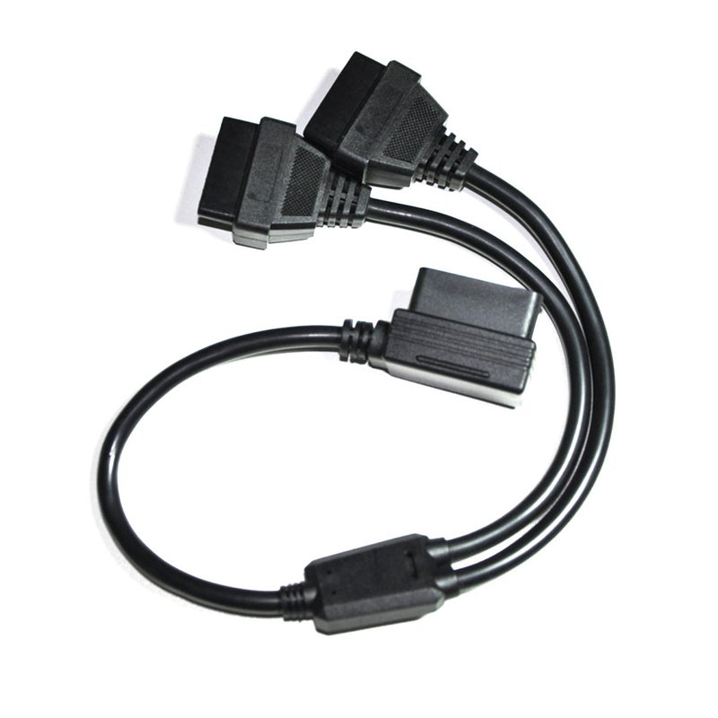 كابل تمديد Vgate 16 دبوس OBD2 OBDII تشخيصي مقسم ذكر إلى أنثيين Y بطول 12 بوصة