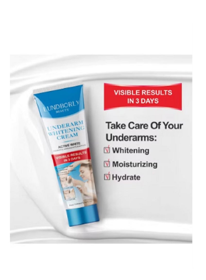 Lundborly كريم تبييض تحت الإبط بيتي أكتيف وايت - Image 3