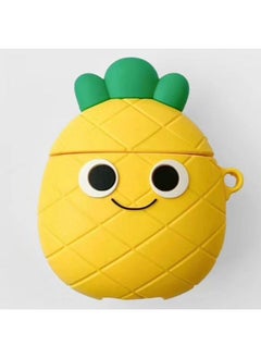 Case Cover For Apple AirPods 1/2 Generation Universal Couple Avocado And Pineapple Bluetooth Headphone Protective Case Yellow
