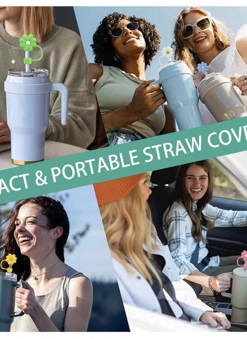 Generic - Straw Cover for Stanley Cup, 6Pcs 10MM Straw Covers Cap Toppers for Stanley Cup 40&30 Oz, Straw Tip Covers for Stanley Cups Accessories - Image 1