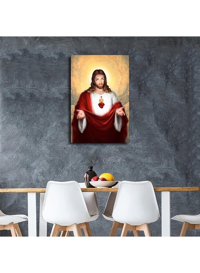 FireDeer Catholic Jesus Poster Print On Canvas Painting Christian God Pictures for Living Room No Frame - Image 5