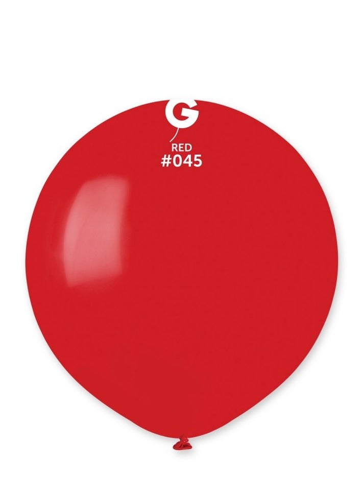 Gemar 19" Standard Red Latex Balloon 10Ct  - Image 1