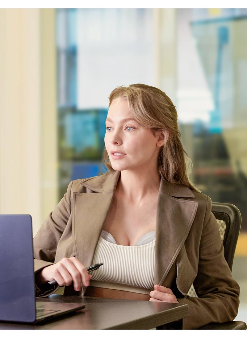 Momcozy Milk Collector for Breastmilk, Pea Breastfeeding Milk Catchers , Silicone Milk Collector Reusable Breast Milk Shell - Image 4