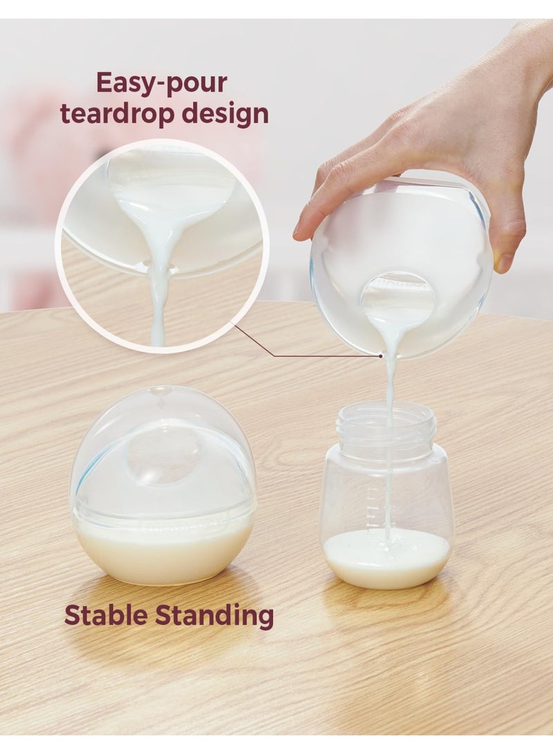 Momcozy Milk Collector for Breastmilk, Pea Breastfeeding Milk Catchers , Silicone Milk Collector Reusable Breast Milk Shell - Image 5